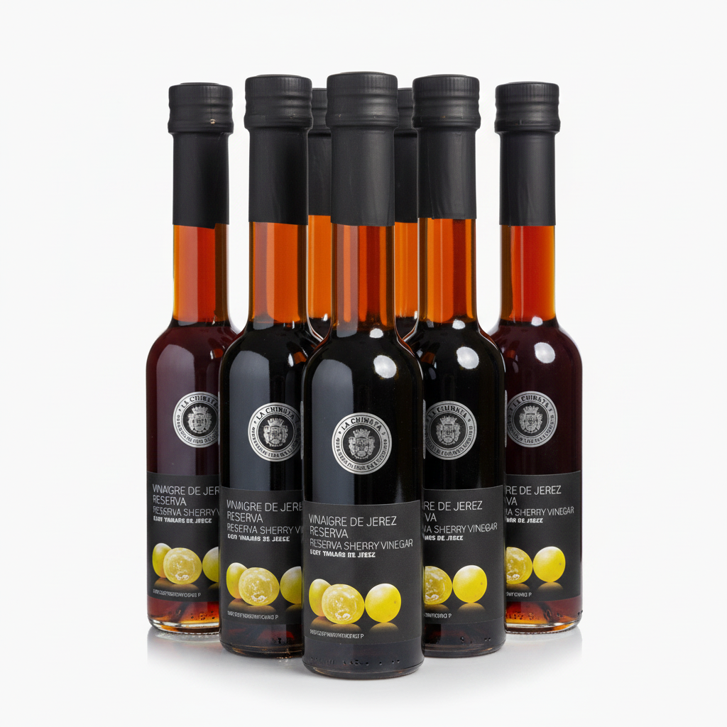 Lot de 5 bouteilles Vinaigre de Jérès Réserva 100ml La Chinata