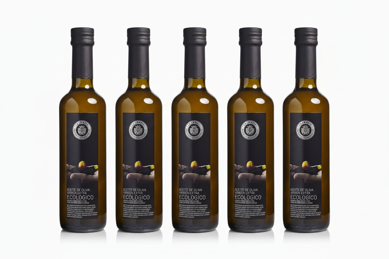Lot de 5 bouteilles Huile d'Olive Extra Vierge BIO 500ml