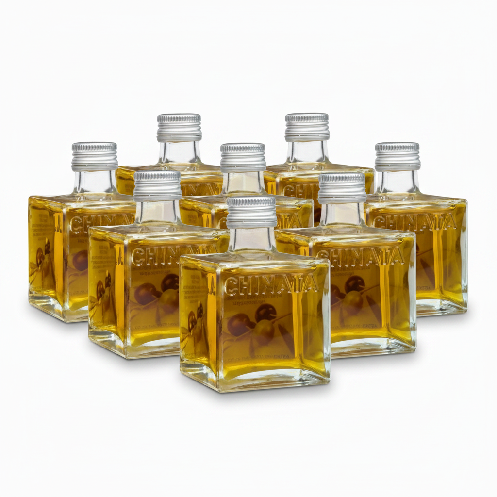 Lot de 10 bouteilles carrées huile d'olive extra vierge La Chinata