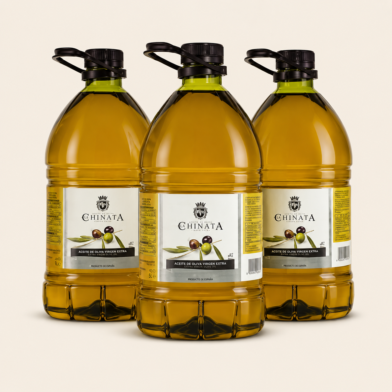 Huile d’olive extra vierge La Chinata  -  boite de 3 bouteilles de 5 litres